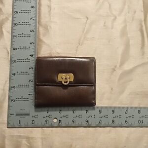 Salvatore Ferragamo Brown Leather Wallet Authentic